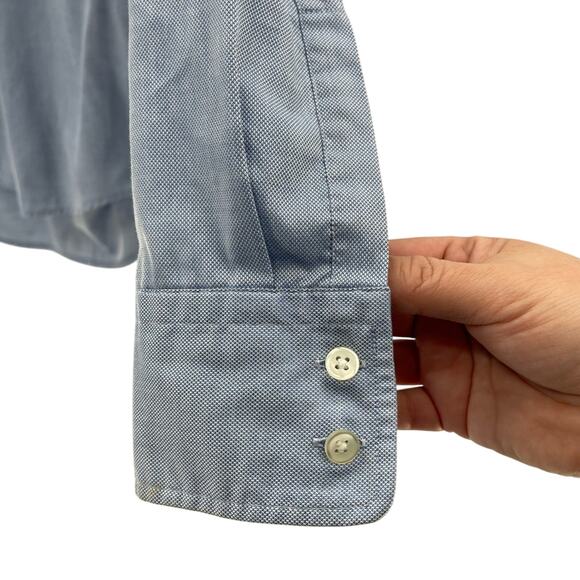 Boss Men’s Slim Fit 100% Cotton Light Blue Button Up Shirt Classic Size Small - Picture 5 of 11